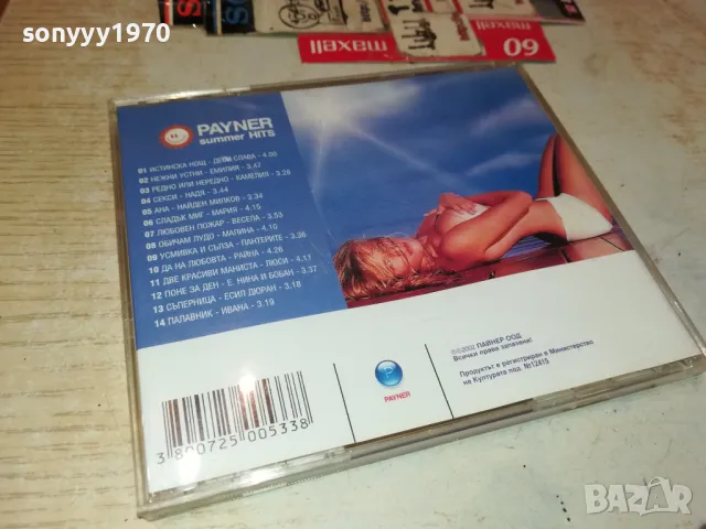 заявен-PAYNER SUMMER HITS-ORIGINAL CD 2303250928, снимка 12 - CD дискове - 49602554