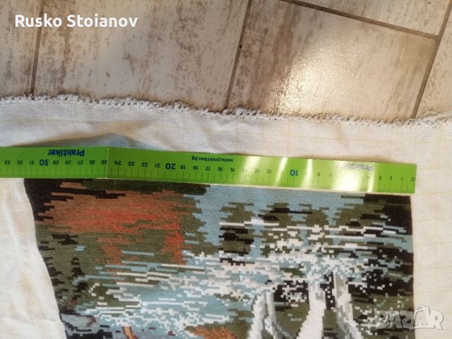 Гоблен,, Коне в реката,, /ariadna/, снимка 3 - Гоблени - 39873754