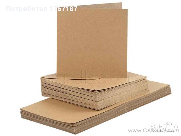 Заготовки за картички с плик Основи за покани Голям избор на цветове, снимка 4 - Други - 41305826