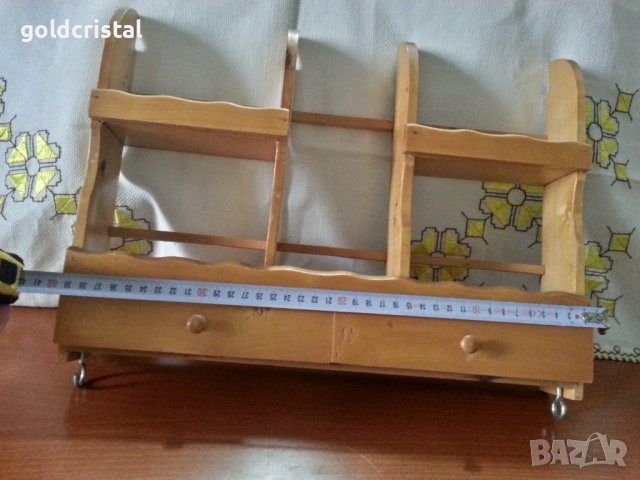 Дървена етажерка , снимка 2 - Антикварни и старинни предмети - 38476797