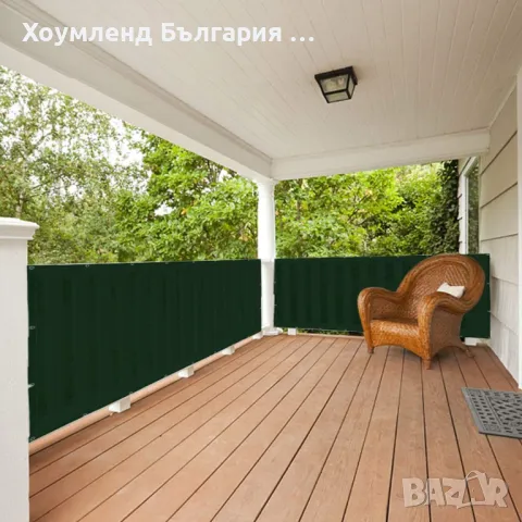 Зелено пано, мрежа за ограда тип параван 185х500см, снимка 7 - Огради и мрежи - 49622598