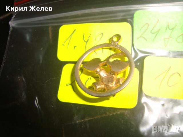 ПОЗЛАТЕН КРАСИВ МЕДАЛЬОН ЦВЕТЕ с ЦИРКОНИ 24782, снимка 3 - Колиета, медальони, синджири - 34424773