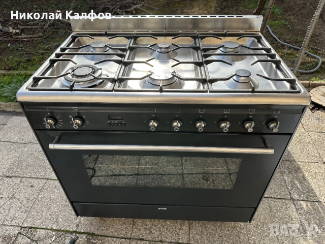 Комбинирана професионална готварска печка Смег/Smeg 