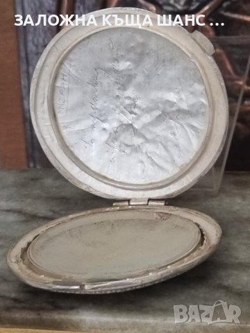стара сребърна пудриера филигран, снимка 4 - Антикварни и старинни предмети - 41583093