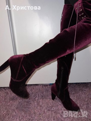 Ботуши над коляно - чизми, снимка 7 - Дамски ботуши - 41381776