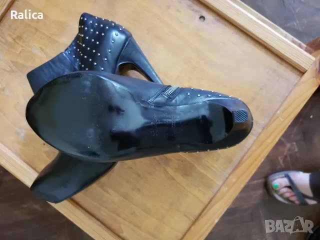 Mango обувки / боти естествена кожа, Нови, снимка 5 - Дамски обувки на ток - 47359437