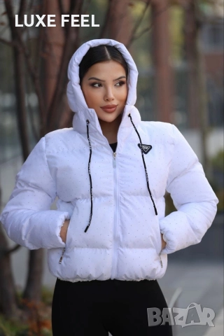 Дамски Зимни Якета с Камъни ⚜️Prada, снимка 11 - Якета - 52564541