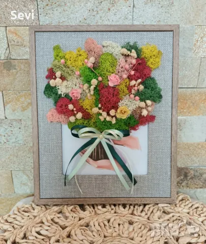 Рамки и кашпи със скандинавски мъх!, снимка 11 - Картини - 49363588