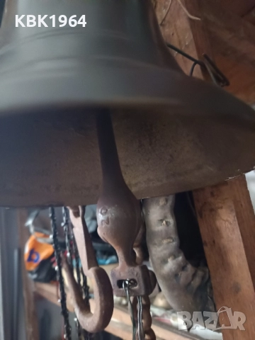 голяма бронзова камбана, снимка 3 - Антикварни и старинни предмети - 51650937