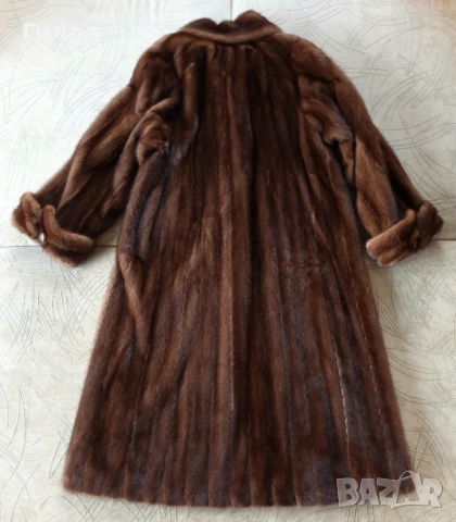Saga Mink дълго палто норка визон L, снимка 8 - Палта, манта - 52410780