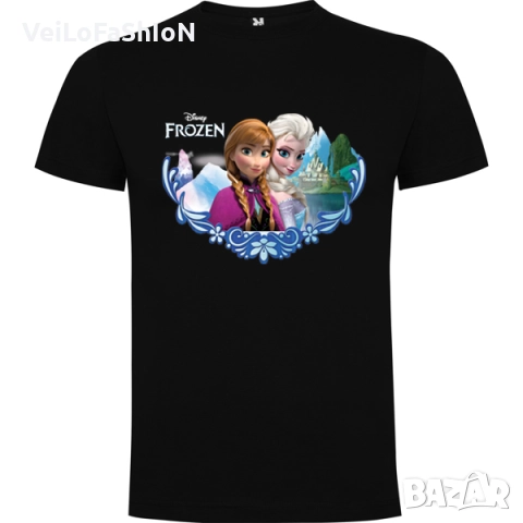 Нова детска тениска с Елза и Ана - Замръзналото Кралство (FROZEN) в четири цвята, снимка 3 - Детски тениски и потници - 45525476