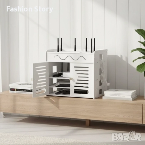 Тип: Шкаф/кутия за Wi-Fi рутер и аксесоари, с двойна врата; Монтаж: Стенен (wall-mount) или свободно, снимка 2 - Други стоки за дома - 51934448