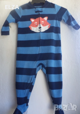 Памучни и поларени пижамки за 18 месеца, снимка 7 - Бебешки пижами - 51642137