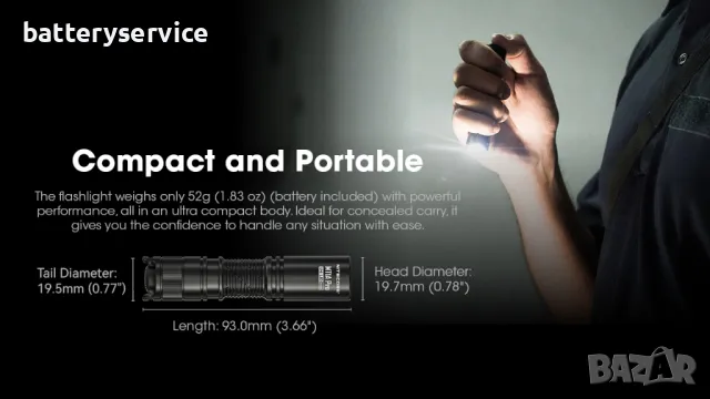 Фенер Nitecore MT1A Pro, снимка 4 - Къмпинг осветление - 47714350