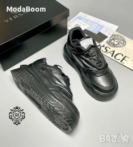 Versace черни дамски маратонки, снимка 3 - Маратонки - 48816209