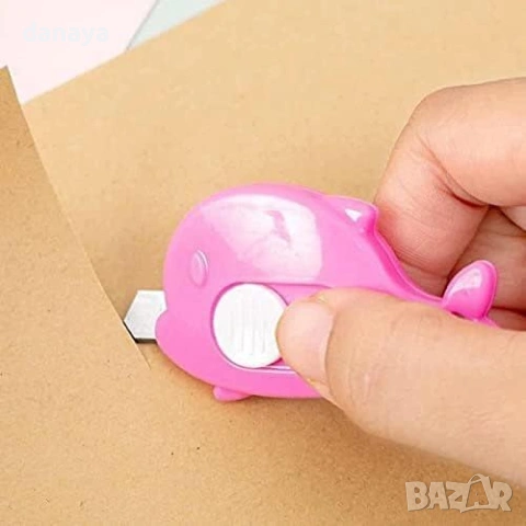 6396 Мини макетно ножче Рибка – 2 броя в комплект, снимка 4 - Ученически пособия, канцеларски материали - 53414323