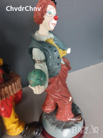 GILDE статуетки резин 29см-2кг/2бр колекционерска немска фигура на клоун, снимка 9 - Статуетки - 48319627
