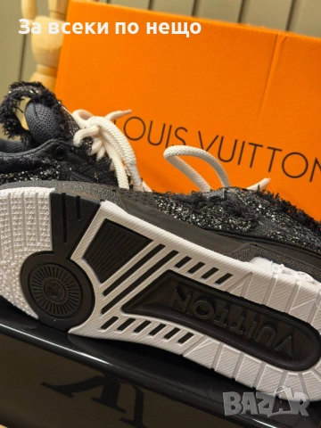 Louis Vuitton Дамски Черни Блестящи Маратонки👟Дамски Спортни Обувки Луис Витон Код E1247, снимка 8 - Маратонки - 53755184