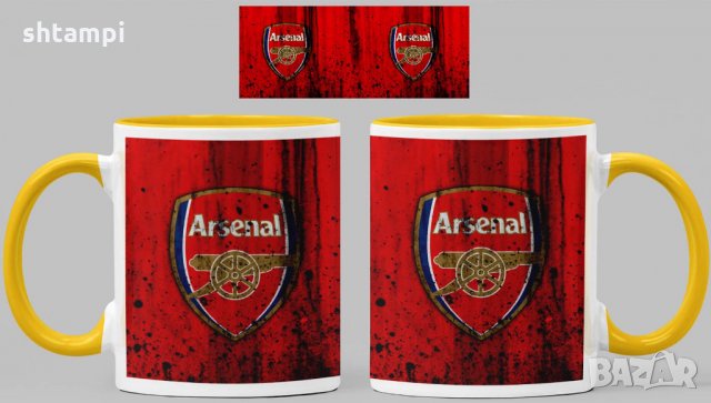 Чаша Арсенал Arsenal  Керамична, снимка 7 - Фен артикули - 34782842
