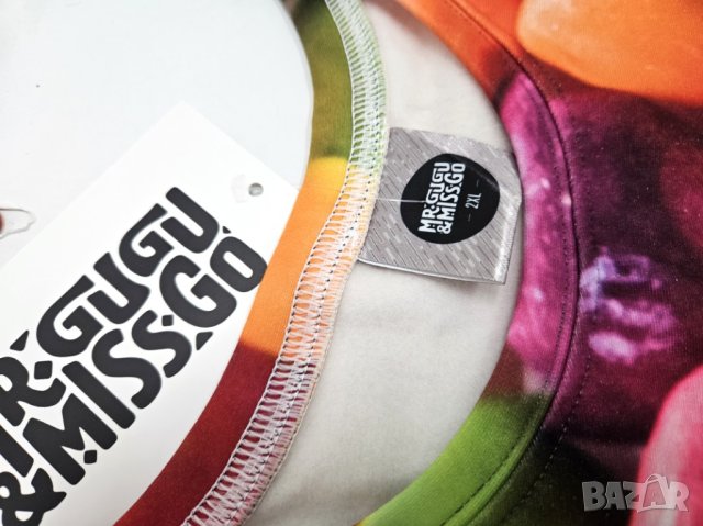  Цветна 3D ватирана мъжка блуза Mr.Gugu & Miss Go, снимка 2 - Блузи - 41873196