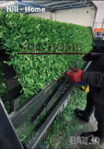 Поцинкована мрежа с декорация ( ИЗКУСТВЕНА ТРЕВА ) 4 мм тел. 40 мм. Око, снимка 18 - Огради и мрежи - 52303045