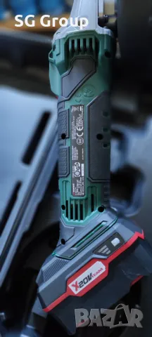 Aкумулаторен ъглошлайф флекс Parkside X 20V + батерия и зарядно, снимка 4 - Винтоверти - 48062747