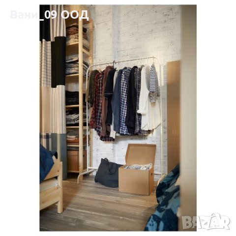 Стоманен бял щендер с изчистен дизайн, снимка 2 - Закачалки - 42512677