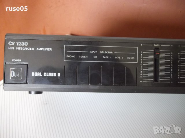 Усилвател "Dual - CV 1230" френски работещ, снимка 4 - Ресийвъри, усилватели, смесителни пултове - 40751045