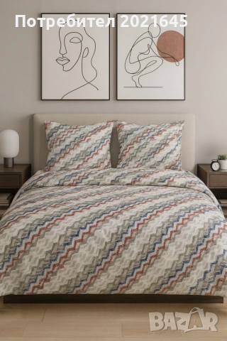 Спален комплект с 2 плика , снимка 4 - Спално бельо - 53503854
