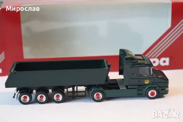 HERPA H0 1/87 SCANIA  КАМИОН МОДЕЛ САМОСВАЛ ГОНДОЛА, снимка 7 - Колекции - 50682110