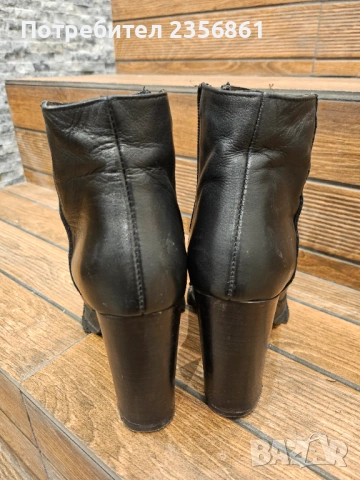 Дамски боти на платформа с ток 36, снимка 4 - Дамски боти - 53402153