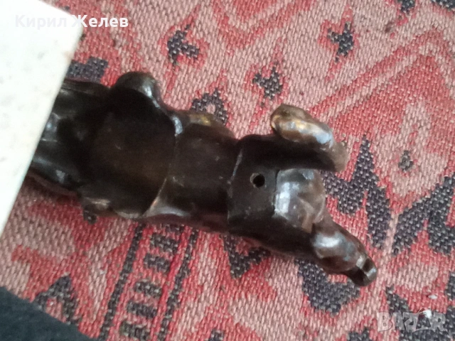 Бронзова фигурка на кон 53653, снимка 10 - Антикварни и старинни предмети - 53392797