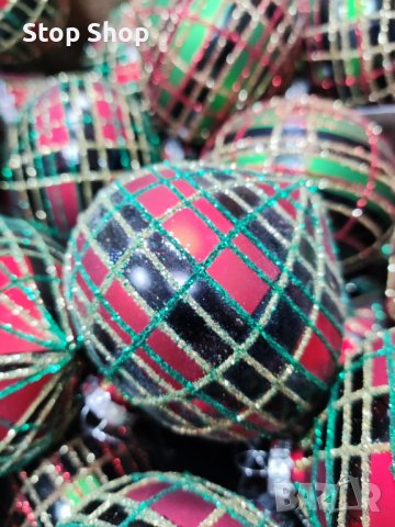 Стъклени топки 8см диаметър Коледа декорация , снимка 7 - Декорация за дома - 38647524