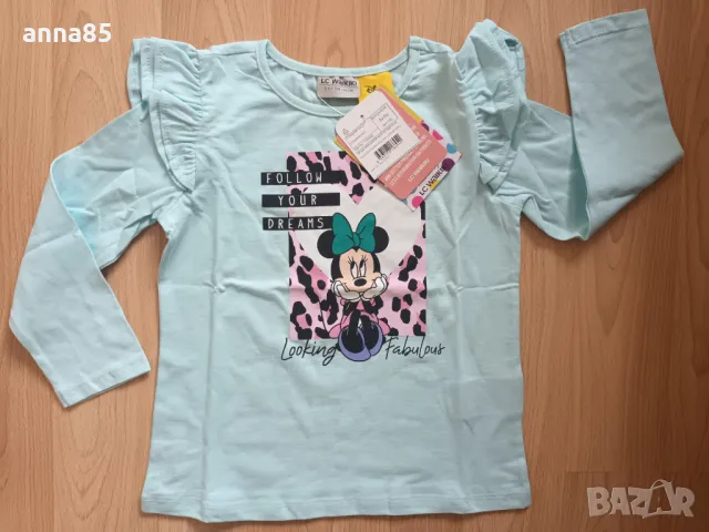 Нова блузка с Мини Маус 110/116