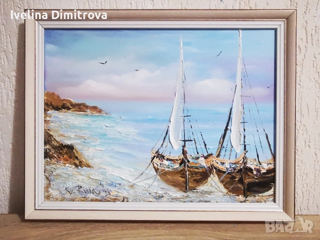 Морски картини, маслена живопис , снимка 4 - Картини - 53473264