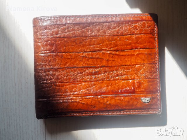 Мъжки портфейл от естествена кожа Tergan, снимка 3 - Портфейли, портмонета - 40814871