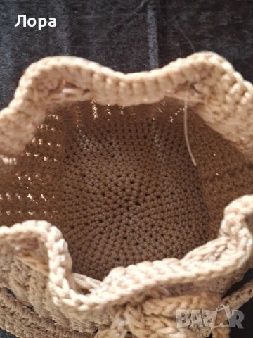 Дамска плетена чанта , снимка 2 - Чанти - 53590267