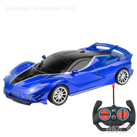 RC спортна кола 1/18 с LED светлини – високоскоростна радиоуправляема играчка в различни цветове, снимка 7 - Коли, камиони, мотори, писти - 52371281