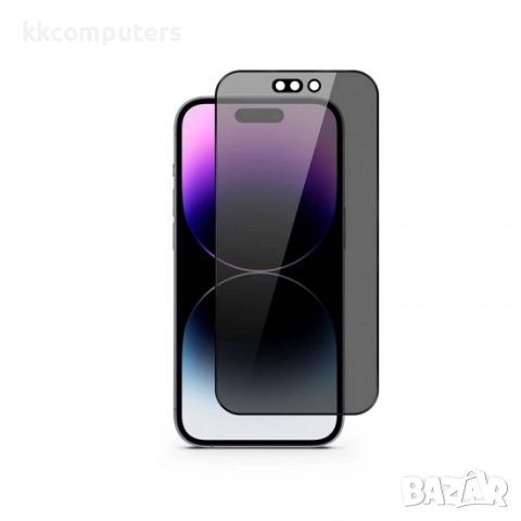 Стъклен screen protector Golden Armor Privacy за iPhone 16 Pro Max 6.9 / 17 Pro max / Черен / Баркод
