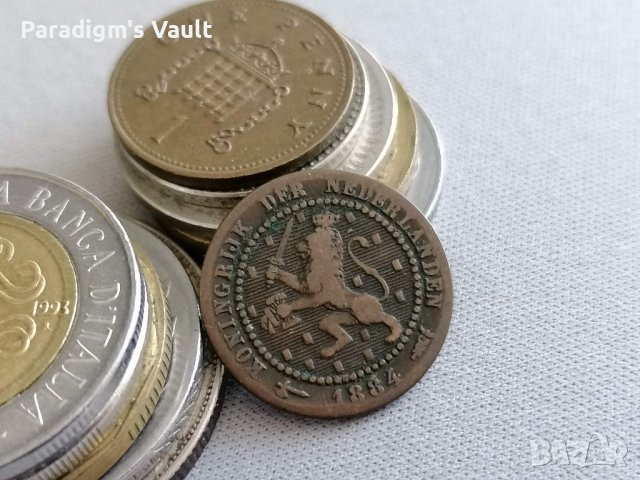 Монета - Нидерландия - 1 цент | 1884г., снимка 2 - Нумизматика и бонистика - 42303620