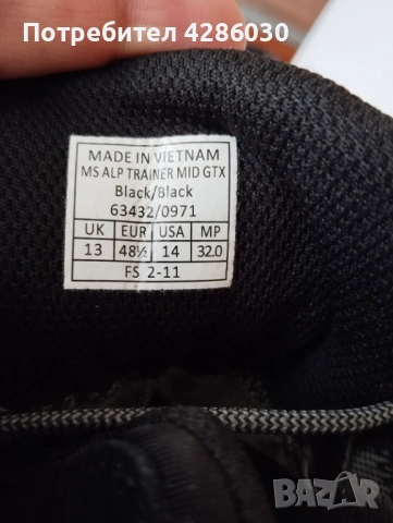 Обувки Salewa Gore Tex 48 1/2, снимка 3 - Други - 53278512