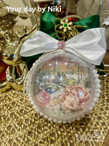 Коледна топка, снимка 6 - Коледни подаръци - 52772504