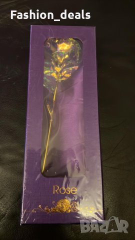 Нова роза с прозрачна стойка Подарък за жена приятелка Годишнина 8 март, снимка 8 - Други - 35949328