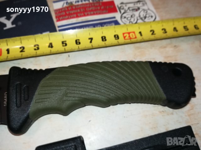 НОЖ ТАКТИЧЕСКИ С ТВЪРДА НОЖНИЦА 2108231721, снимка 2 - Ножове - 41923335