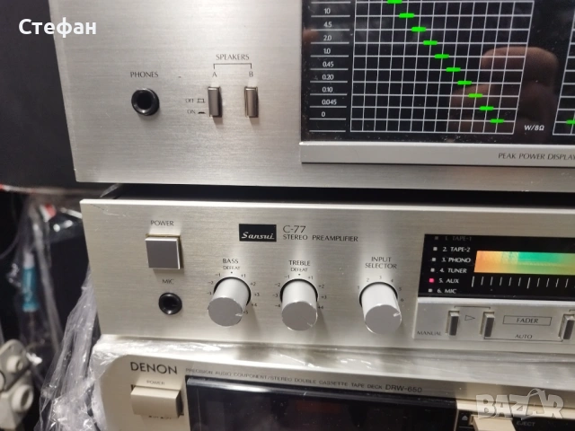 Sansui B77 C77, снимка 10 - Ресийвъри, усилватели, смесителни пултове - 53187378