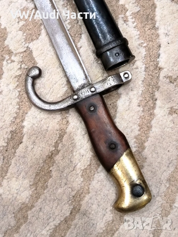 Френски щик нож байонет ГРА GRASS M1874 Waffenfabrik Steyr гръцка поръчка , снимка 3 - Антикварни и старинни предмети - 53753024