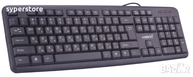 Клавиатура USB Makki KB-003 Черна Кирилизирана 