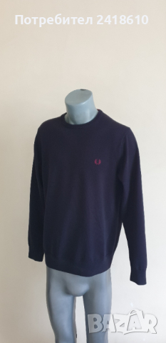 Fred Perry Merino Wool/ Cotton Mens Size M НОВО! ОРИГИНАЛ! Мъжки тънък Вълнен Пуловер!, снимка 3 - Пуловери - 44826702