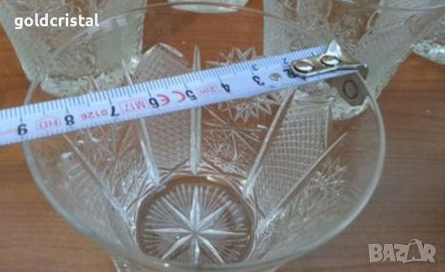 Кристални чаши  Зорница лукс, снимка 14 - Антикварни и старинни предмети - 35509878