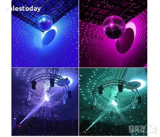 Диско топка, Ø25см, снимка 2 - Прожектори - 49567663